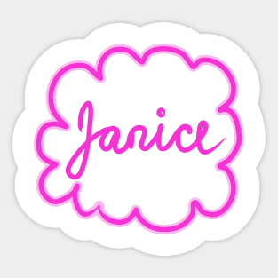 Janice. Female name. Sticker